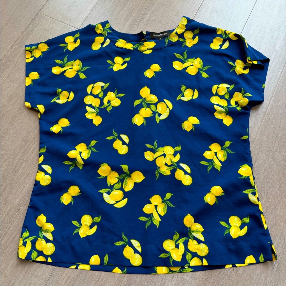 Women’s Small Banana Republic Blouse with Lemons